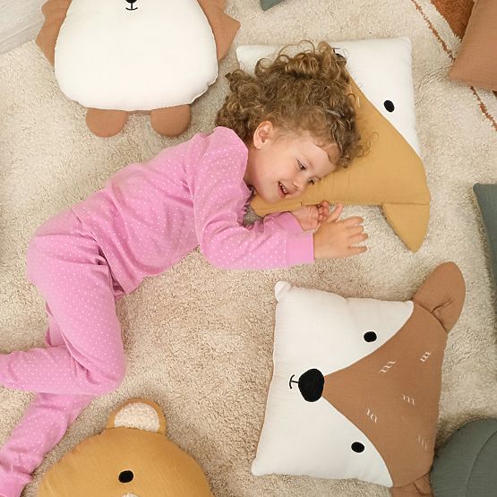 Musselin-Kissen Ourbaby 35x35 cm - Reh