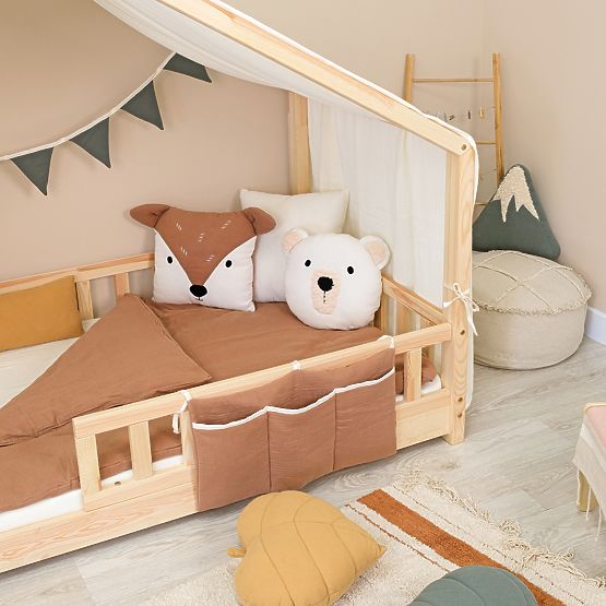 Musselin-Kissen Ourbaby 40x40 cm - ecru