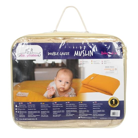 Musselinlaken 135x100 + 40x60 beige