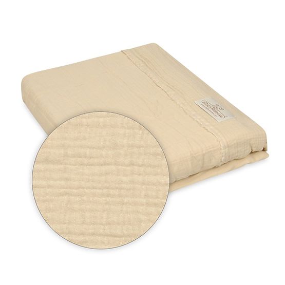 Musselinlaken 135x100 + 40x60 beige