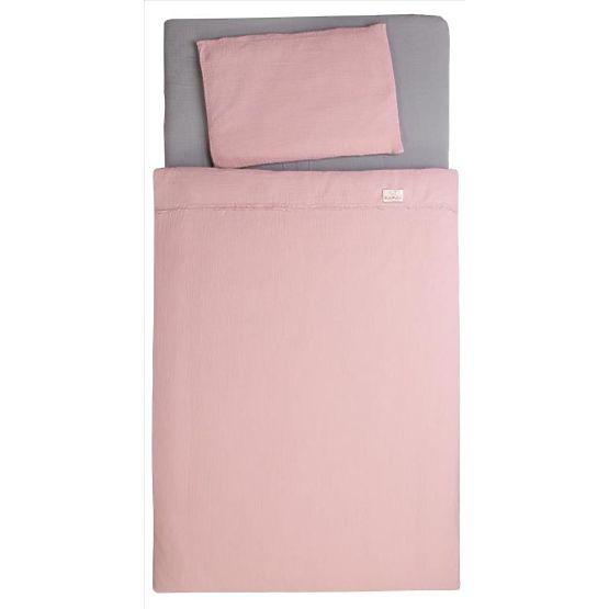 Musselinlaken 135x100 + 40x60 rosa