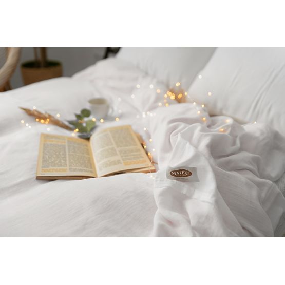 Musselinlaken 140x200 cm + 70x90 cm weiß