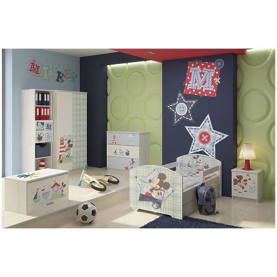 Nachttisch für Kinder Mickey Mouse - Norwegisches Kieferndekor