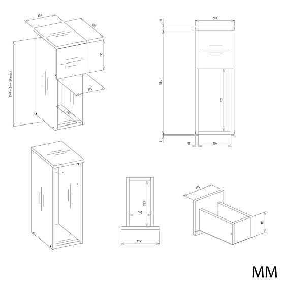 Nachttisch GALAX 20/1S ARTISAN