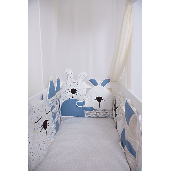 Nestchen für Babybettchen - blau