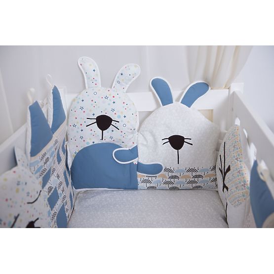 Nestchen für Babybettchen - blau