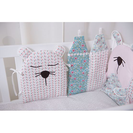 Nestchen für Babybettchen - rosa