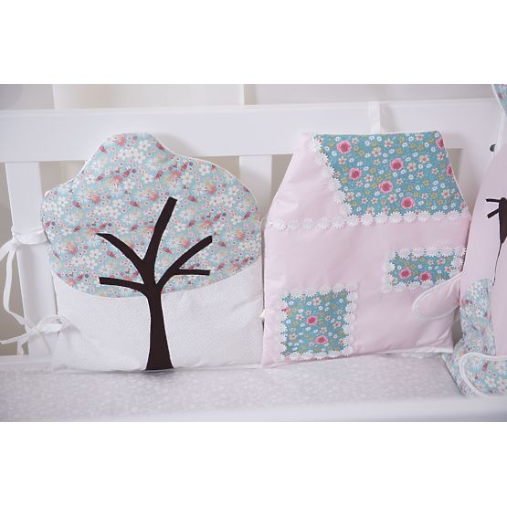 Nestchen für Babybettchen - rosa