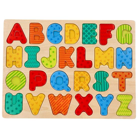 Neues Holzpuzzle Alphabet - Buchstabenpuzzle