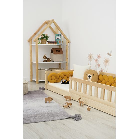 Niedriges Kinderbett Montessori Meadow - Natur