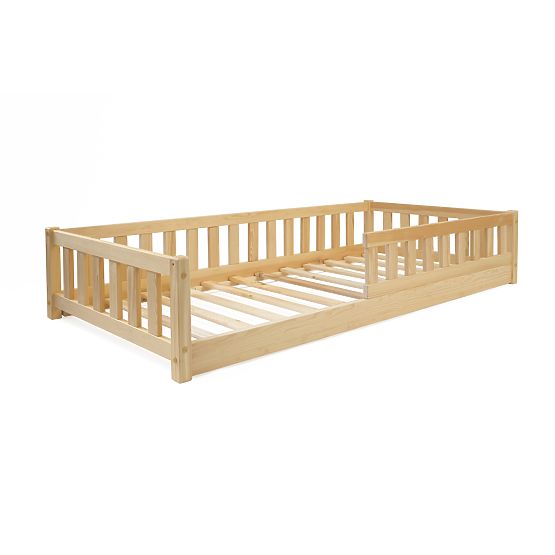 Niedriges Kinderbett Montessori Meadow - Natur