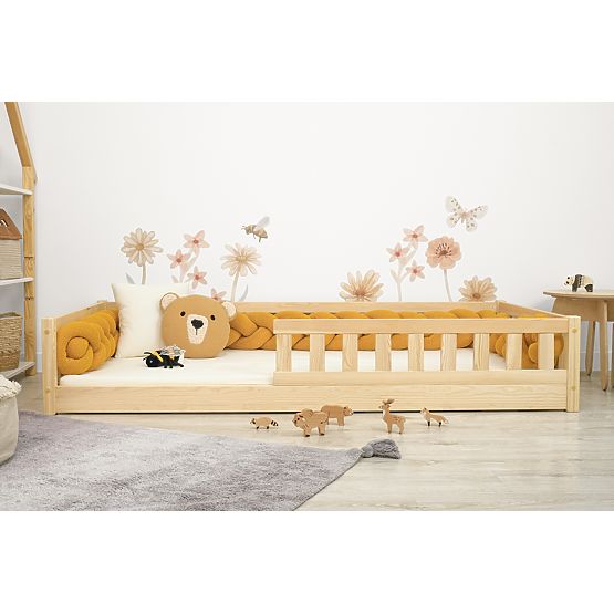 Niedriges Kinderbett Montessori Meadow - Natur