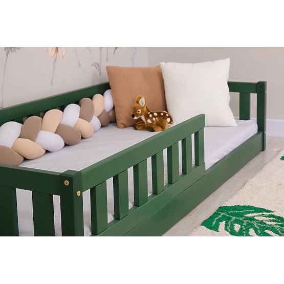 Niedriges Kinderbett Montessori Ourbaby Meadow - grün