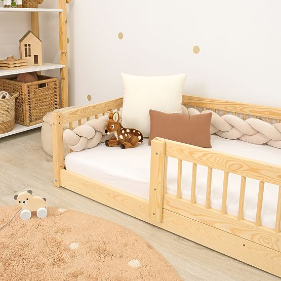 Niedriges Kinderbett Montessori Ourbaby Plus - Natur