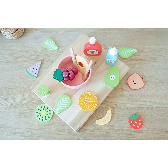 Holzset mit Obst zum Schneiden - Spielzeug für die Spielküche