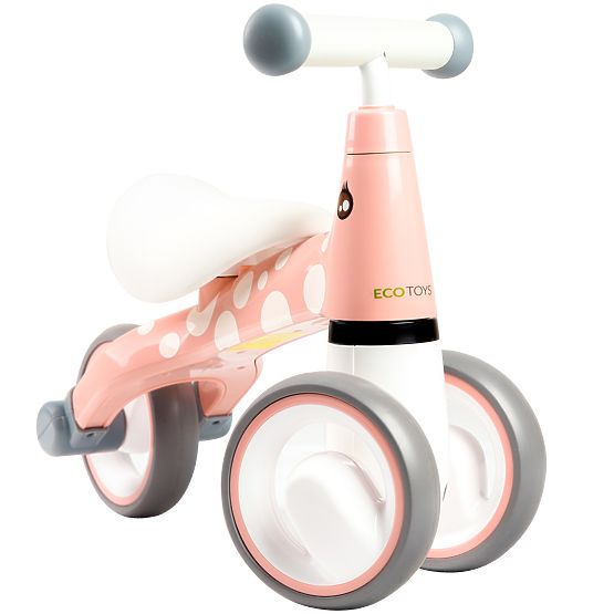 Odrážedlo Mini - pink p weiß tupfen