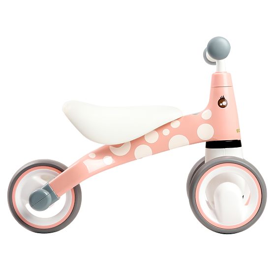 Odrážedlo Mini - pink p weiß tupfen