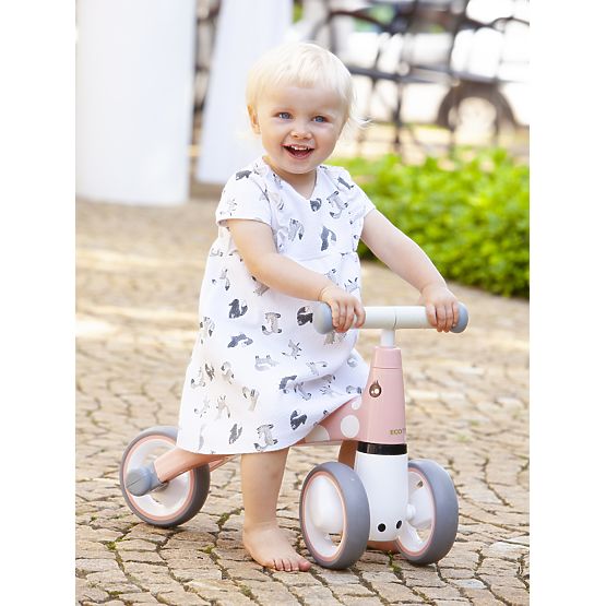 Odrážedlo Mini - pink p weiß tupfen