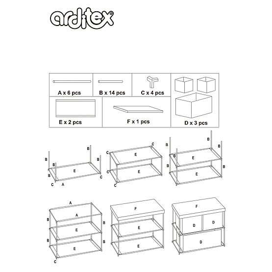 Organizer mit Mickey-Mouse-Schubladen