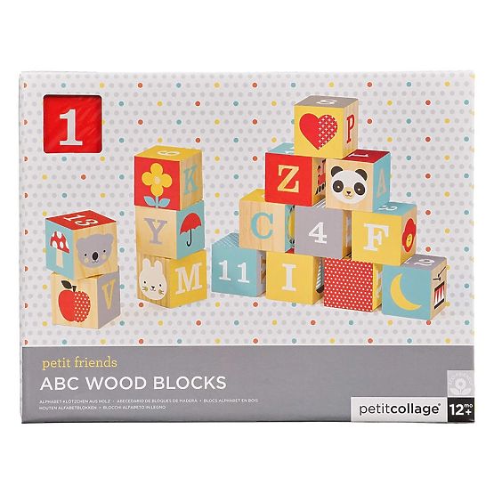 Petit Collage Holzbausteine ABC