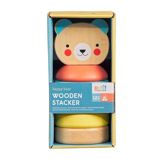 Petit Collage Hölzerner Turm aus Teddybären