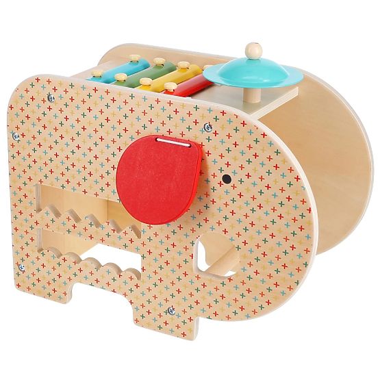 Petit Collage Holzmusikelefant 5-in-1