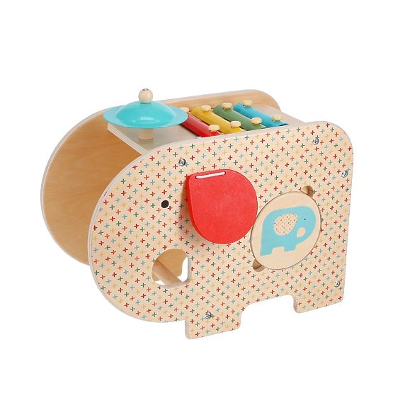 Petit Collage Holzmusikelefant 5-in-1