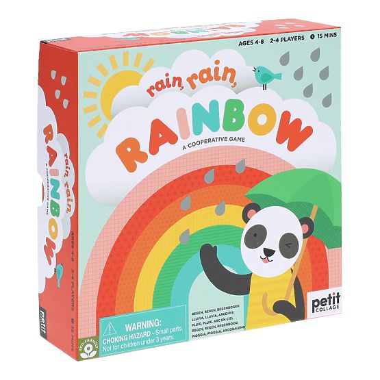 Petit Collage Kooperatives Spiel Rain, rain, rainbow