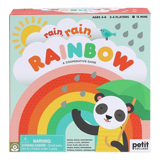 Petit Collage Kooperatives Spiel Rain, rain, rainbow