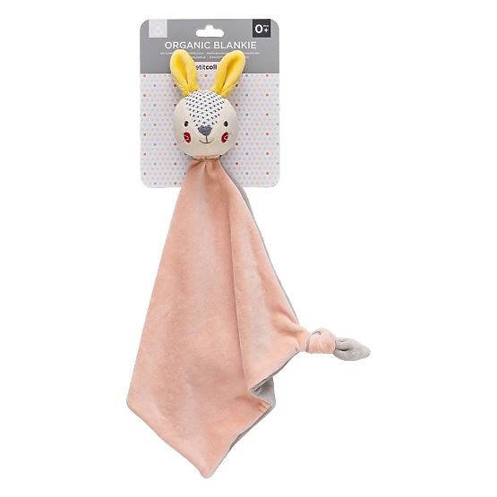 Petit Collage Schläfriger Hase rosa