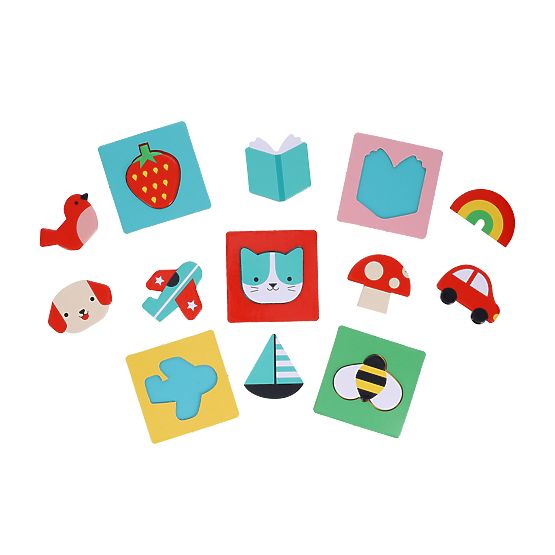 Petit Collage Sensorisches Puzzle Finde den Lieblingsgegenstand