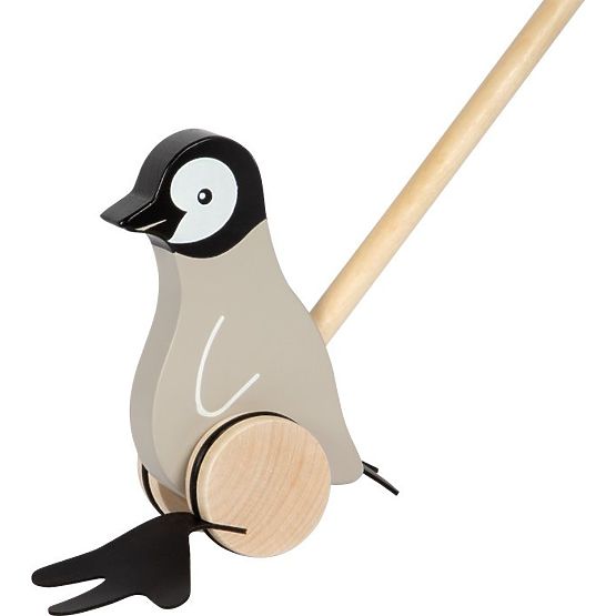Pinguin zum Schieben auf einem Stab