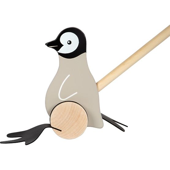 Pinguin zum Schieben auf einem Stab