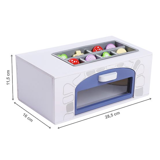 Pizzaofen aus Holz mit Zubehör