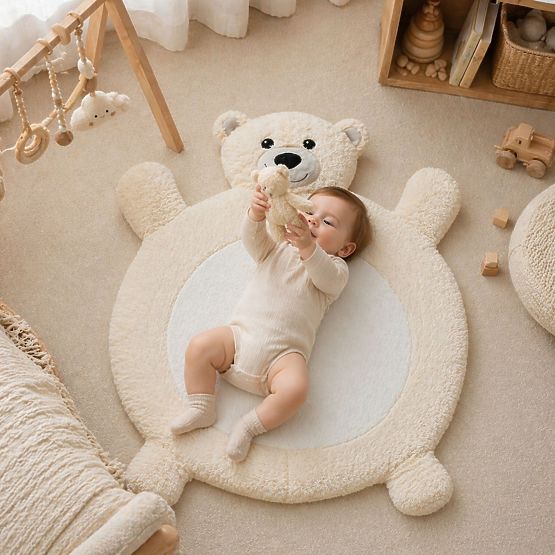 Plüschunterlage Baby - Bärchen