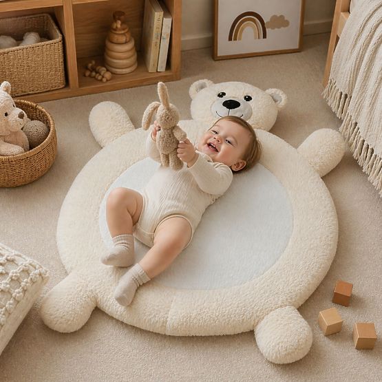 Plüschunterlage Baby - Bärchen