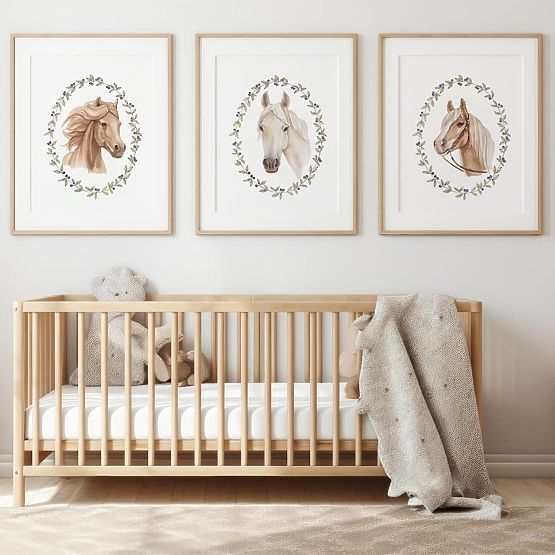 Poster für Kinder - Set Pferde