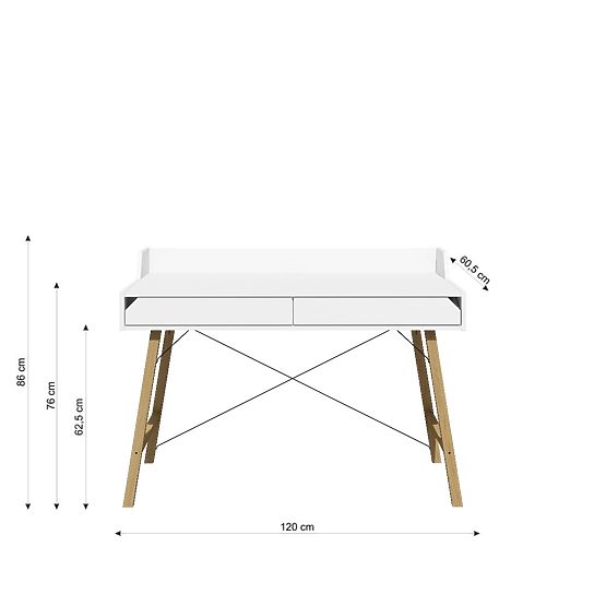 Schreibtisch Lotti Snow 