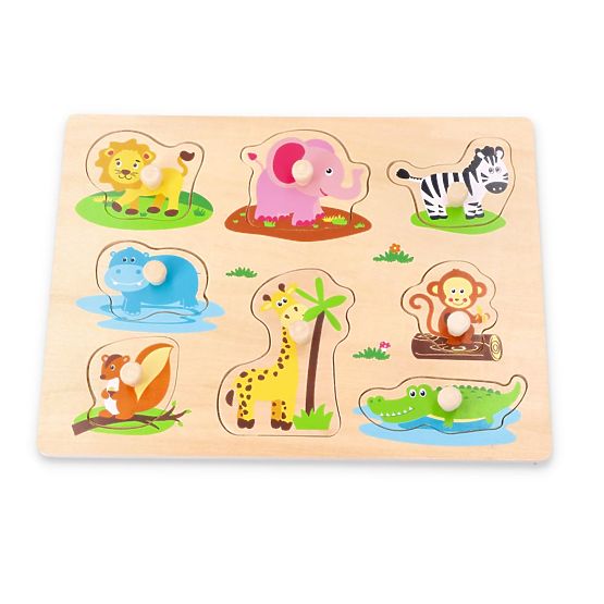 Puzzle mit Griffen Dschungelfreunde