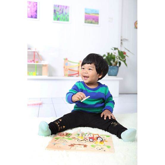 Puzzle mit Griffen Dschungelfreunde
