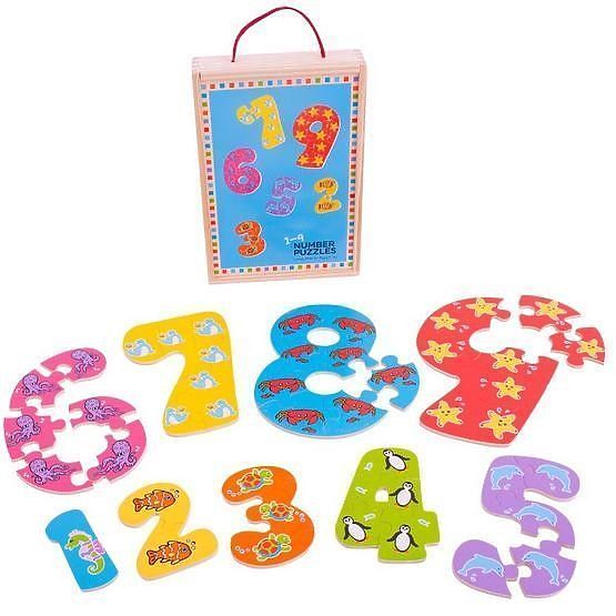 Puzzle Zahlen von 1 bis 9 BJ