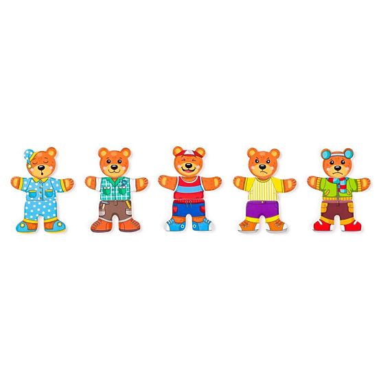 Puzzle Ziehe die Bärenfamilie an