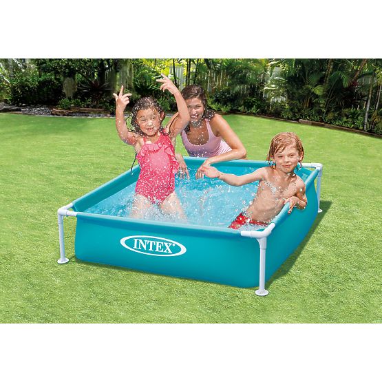 Quadratischer Rahmenpool für Kinder 122x122x30 cm INTEX 57173