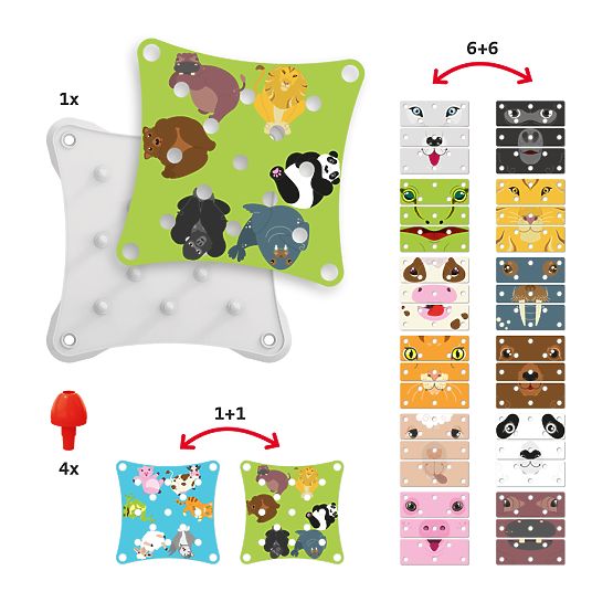 Quercetti Puzzle Tiergesichter