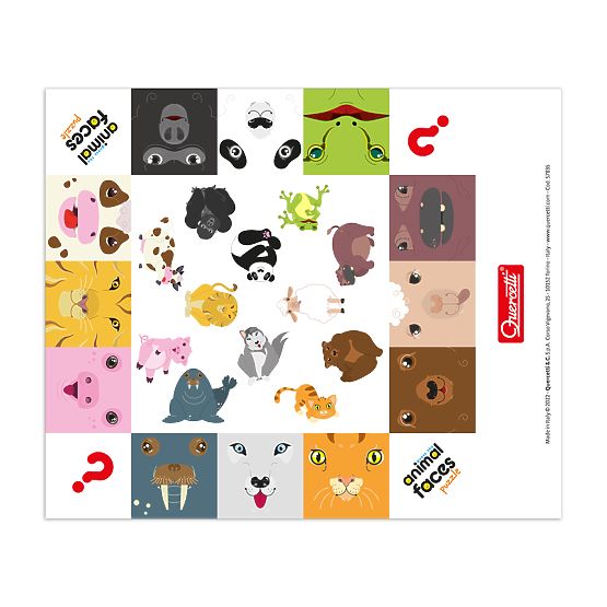 Quercetti Puzzle Tiergesichter