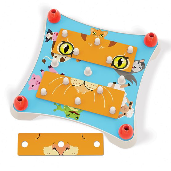 Quercetti Puzzle Tiergesichter