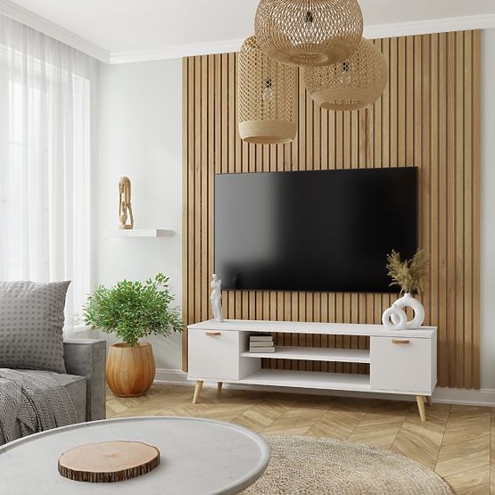 Regal Fondi weiß, skandinavisch