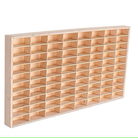 Regal für Hot Wheels Autos - natur, 80 Plätze