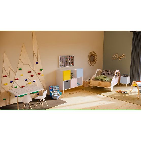 Regal für Hot Wheels Autos - natur, 80 Plätze