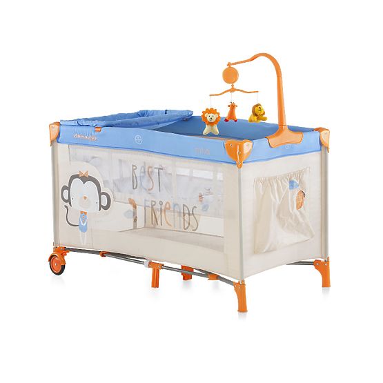 Reisebett CHIPOLINO Play Pen and Crib Mila - blau